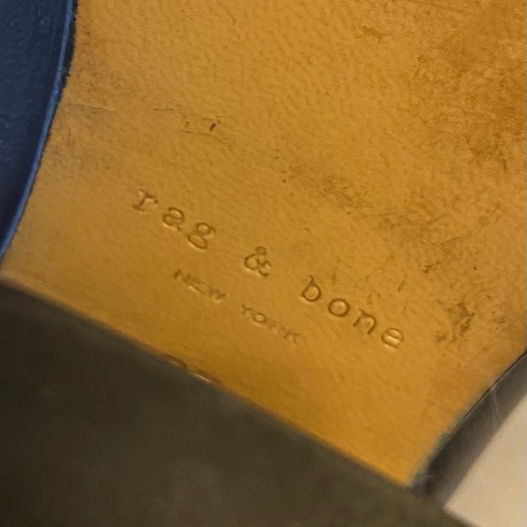 Anthropologie Rag & Bone Harrow navy ankle boots (37, 6.5) - Picture 10 of 12